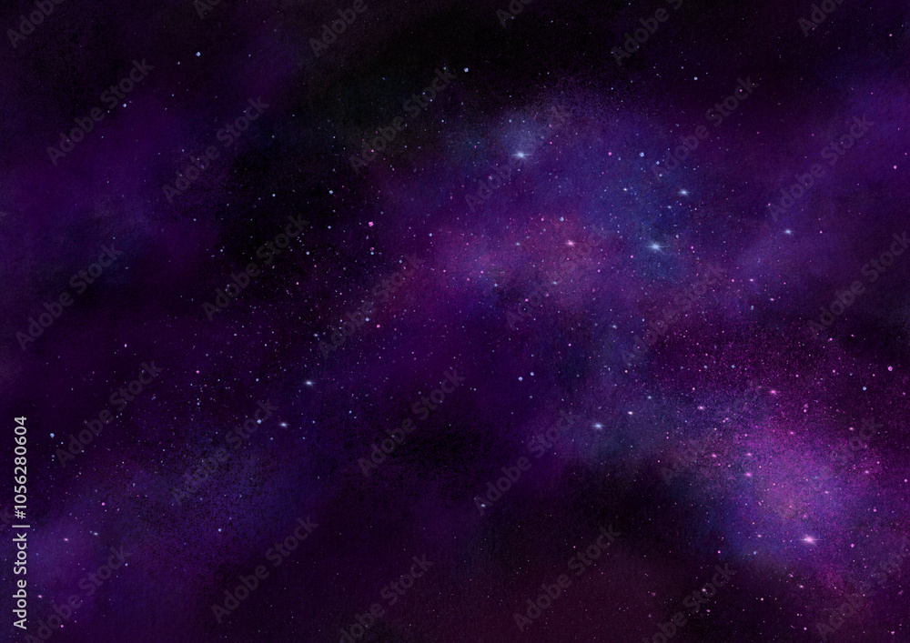 Fototapeta premium Cosmic Galaxy Watercolor