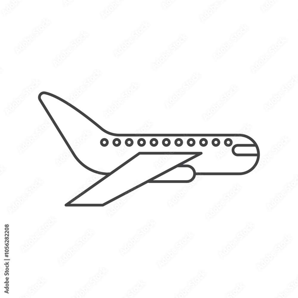 Plane icon Symbol mark in filled style Plane icon Symbol mark in filled style