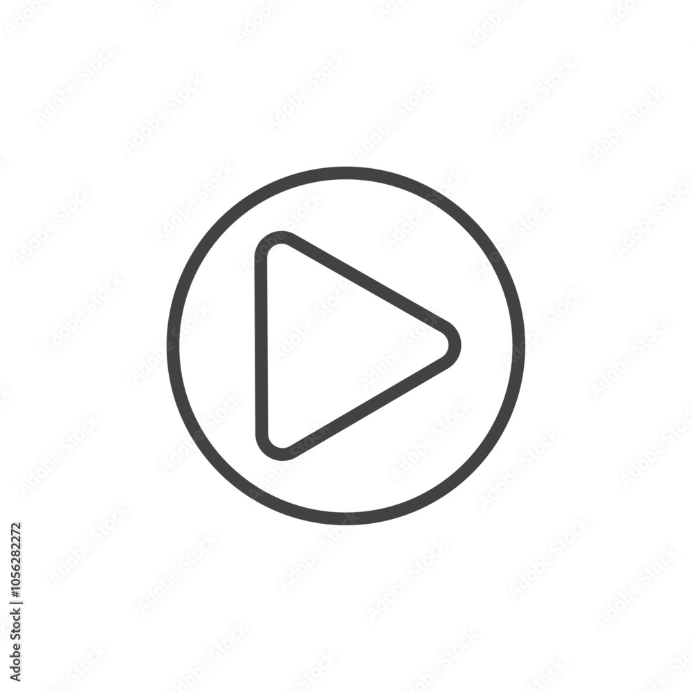 Play Button icon Symbol mark in filled style Play Button icon Symbol mark in filled style