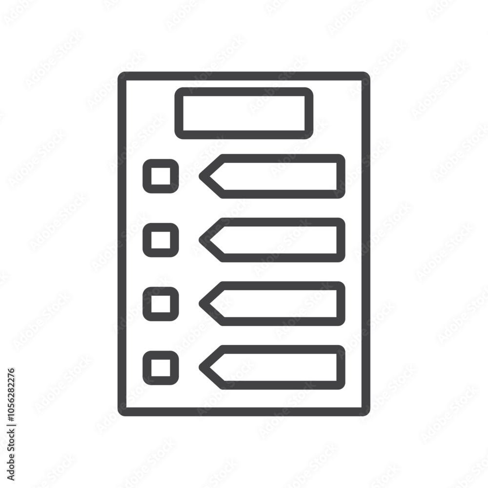 Planning icon Symbol mark in filled style Planning icon Symbol mark in filled style