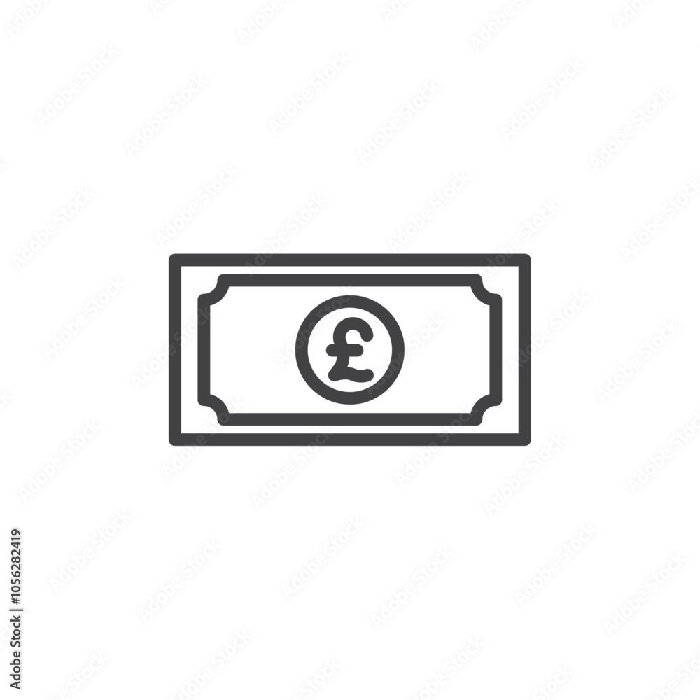 Pound Icon Symbol mark in filled style Pound Icon Symbol mark in filled style