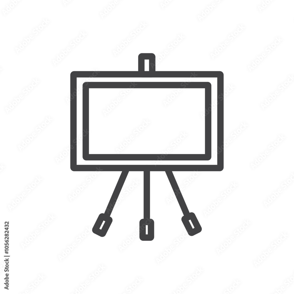 Presentation board icon Symbol mark in filled style Presentation board icon Symbol mark in filled style
