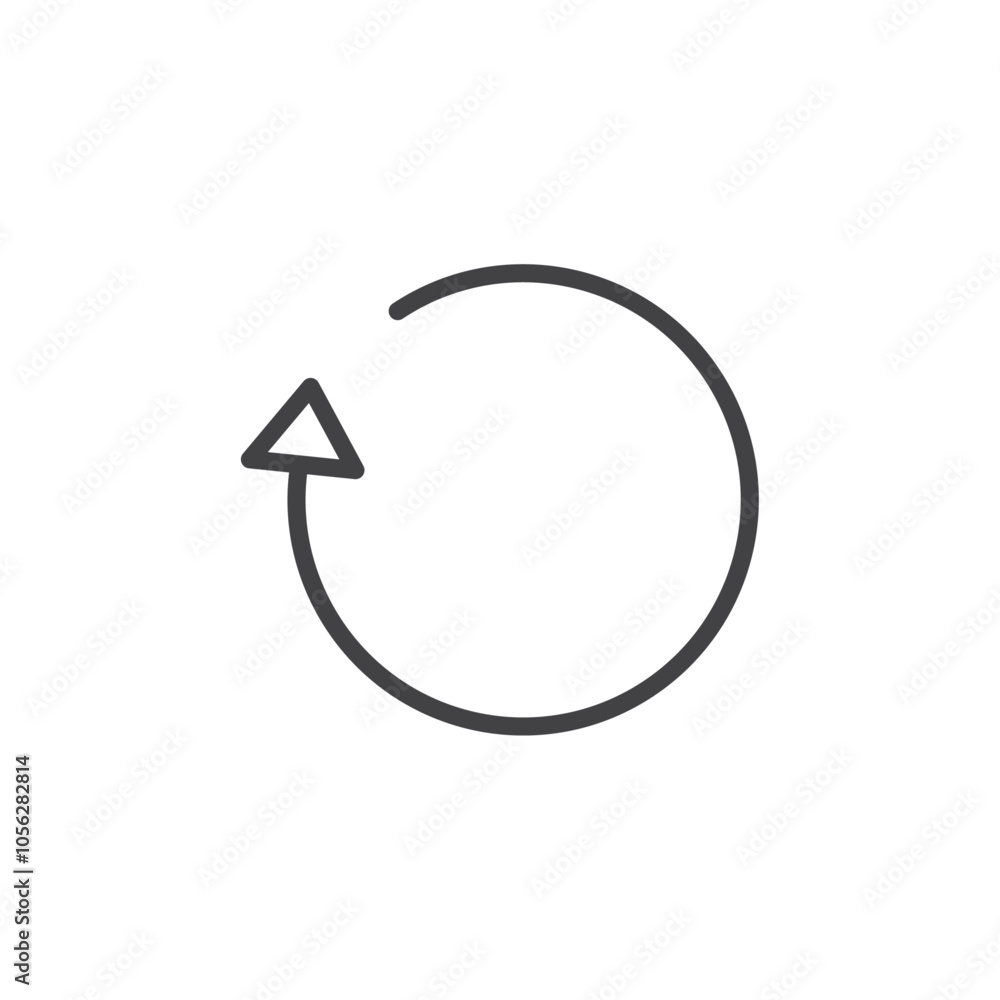 Reload button icon Symbol mark in filled style Reload button icon Symbol mark in filled style