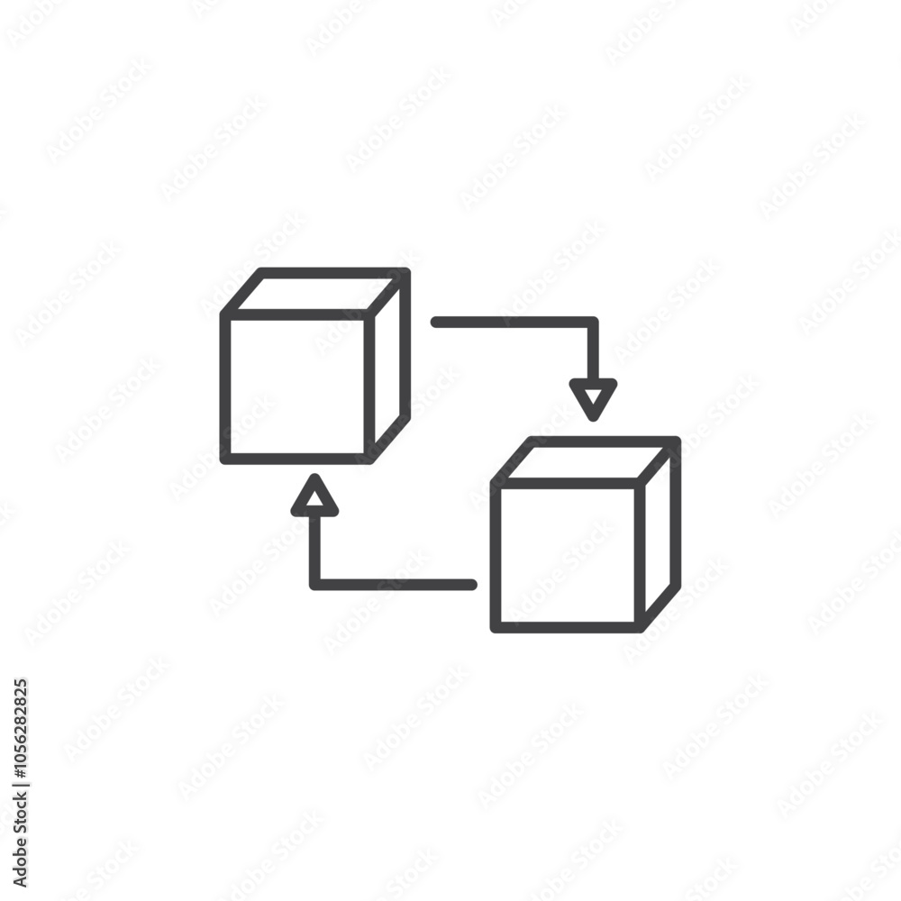 Replace icon Symbol mark in filled style Replace icon Symbol mark in filled style