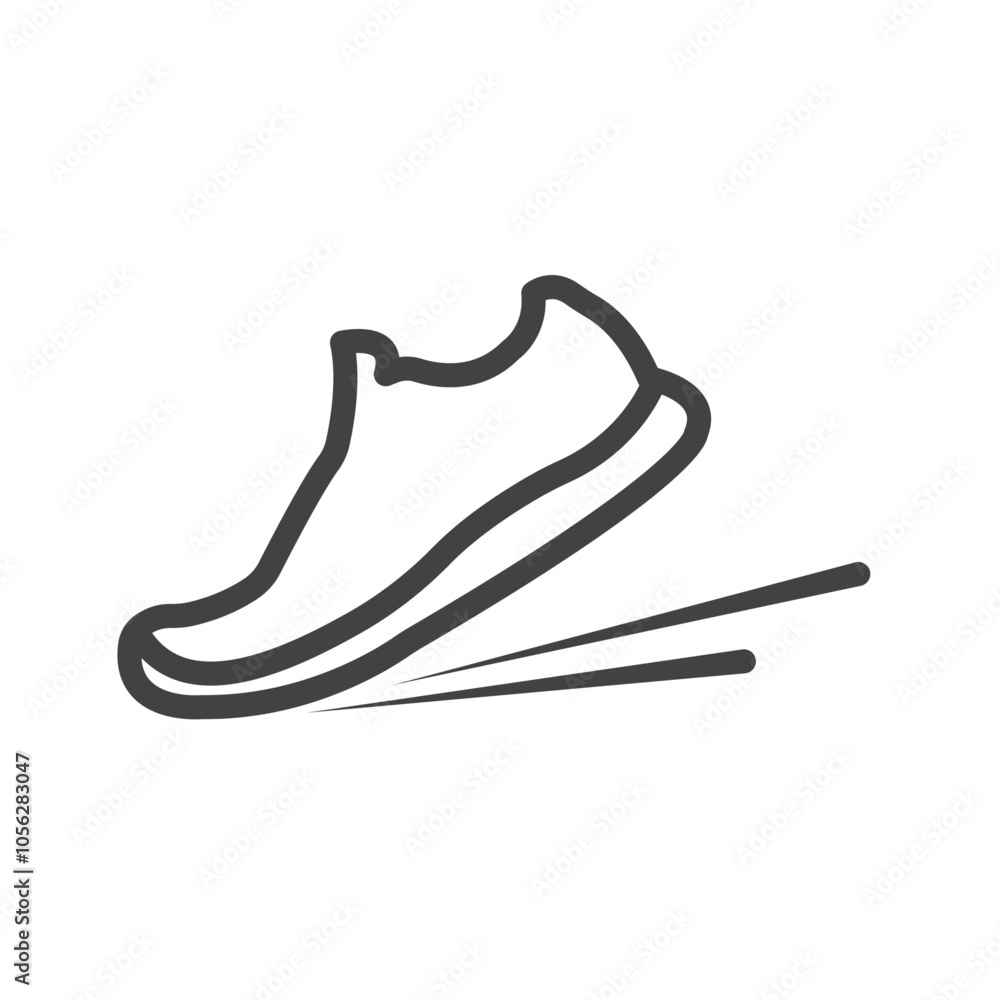 Shoes Icon Symbol mark in filled style Shoes Icon Symbol mark in filled style