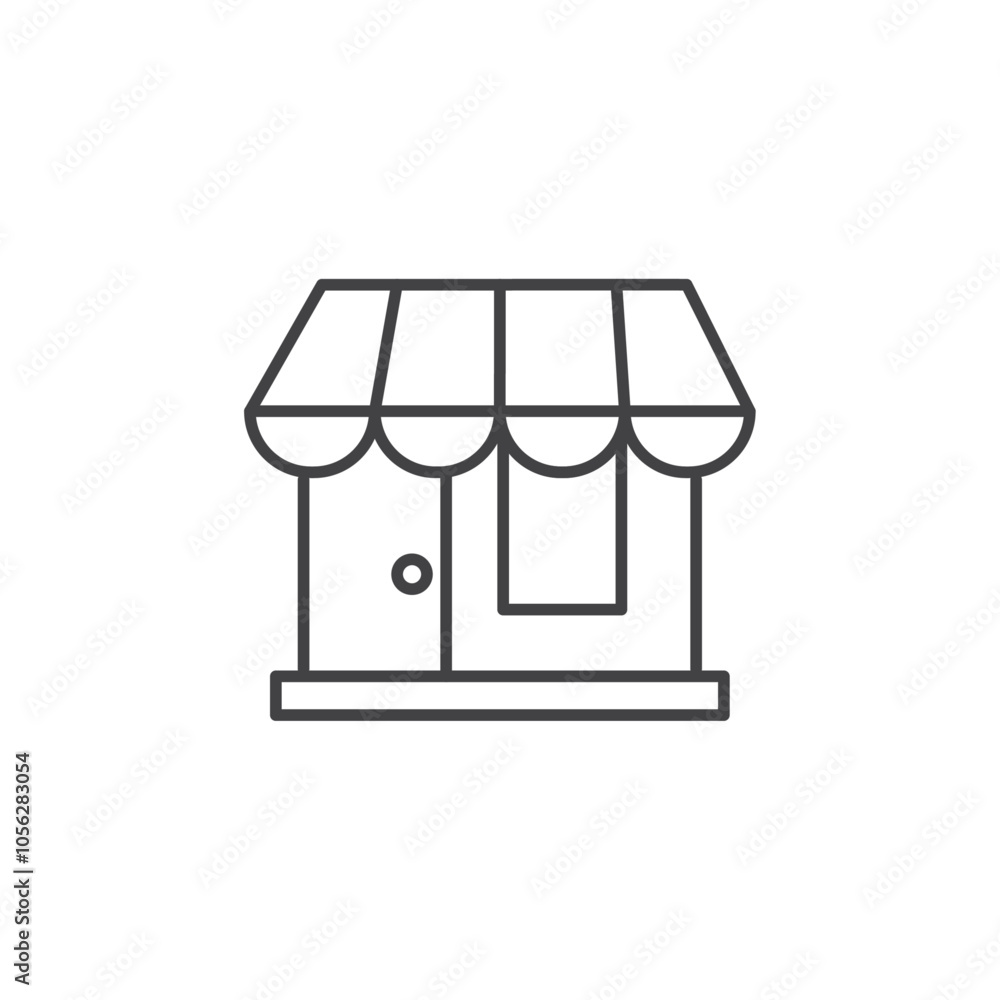 Shop icon Symbol mark in filled style Shop icon Symbol mark in filled style