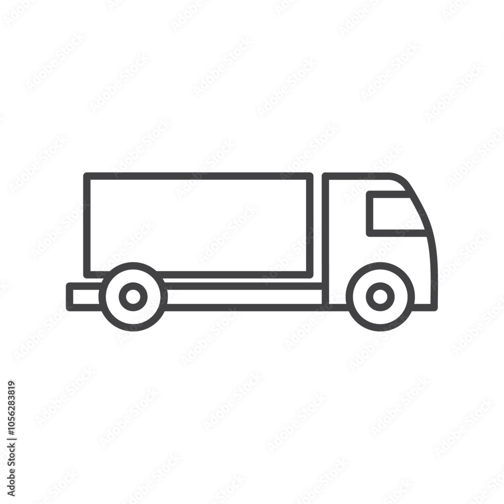 Truck icon Symbol mark in filled style Truck icon Symbol mark in filled style