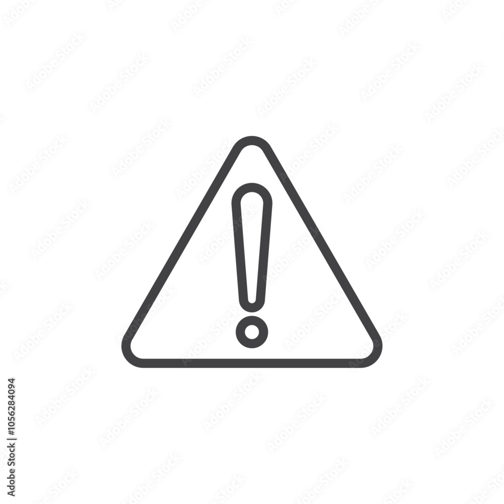 Warning Icon Symbol mark in filled style Warning Icon Symbol mark in filled style