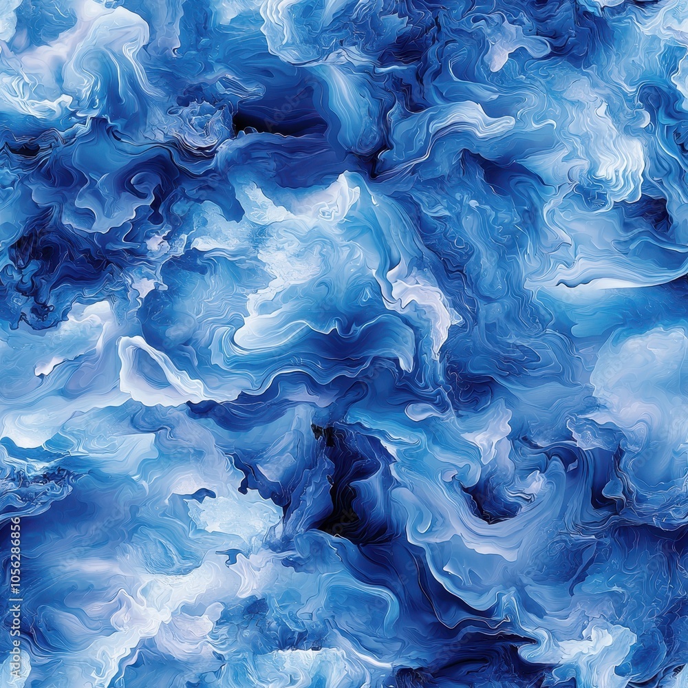 A mesmerizing abstract pattern featuring swirling shades of blue, creating a fluid, ocean-like appearance. A mesmerizing abstract pattern featuring swirling shades of blue, creating a fluid, ocean-like appearance.