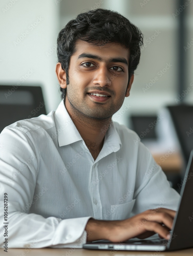 Professional Indian Male in Office Professional Indian Male in Office