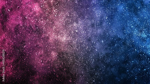 Abstract Cosmic Background with Pink, Blue, and White Specks