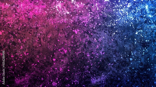 Abstract Spattered Background with Pink and Blue Hues