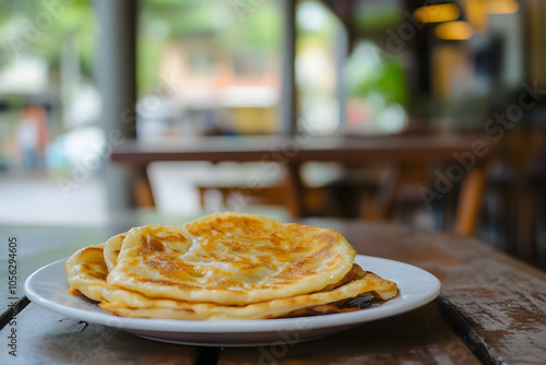 Roti canai on the table photo