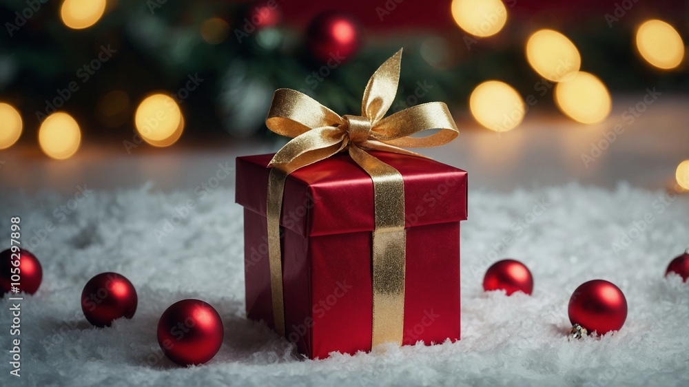 Christmas gift box - generative ai Christmas gift box - generative ai