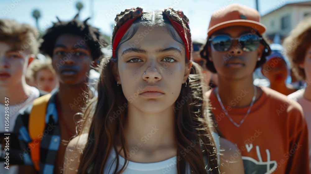 Group of diverse young people representing Gen Z Group of diverse young people representing Gen Z