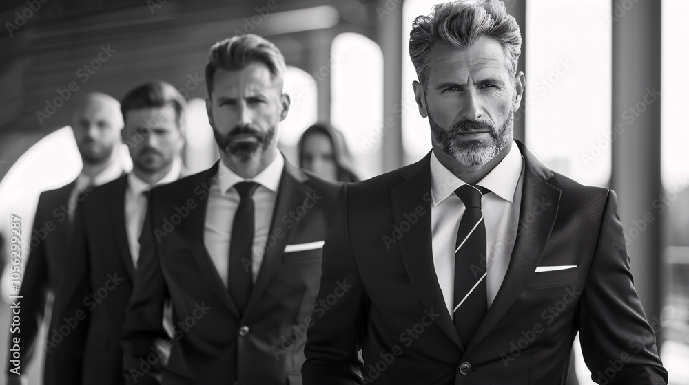 Group of attractive business men Group of attractive business men