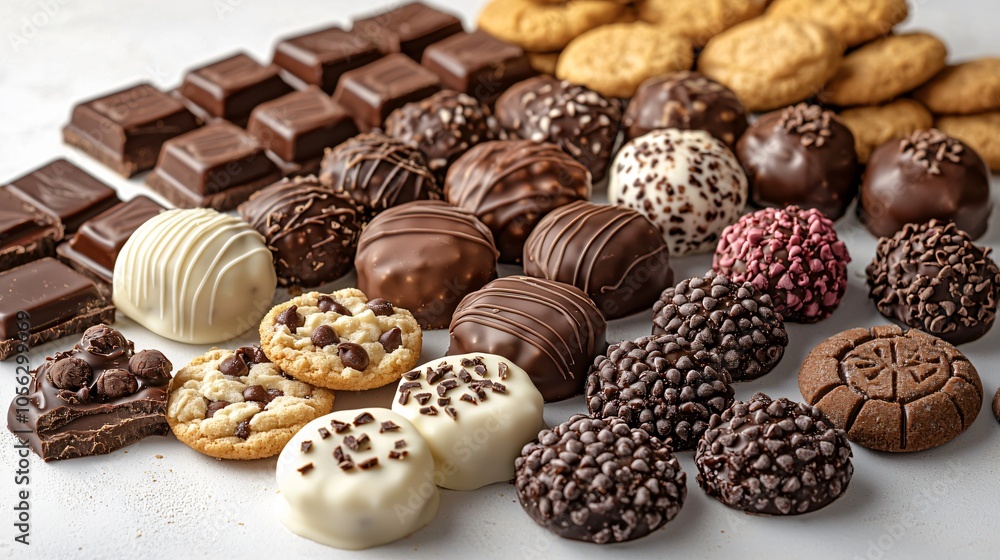 Indulgent chocolate confections and cookies perfect for World Vegan Month promotions, vegan events, dessert recipes, or chocolate gift ideas. Indulgent chocolate confections and cookies perfect for World Vegan Month promotions, vegan events, dessert recipes, or chocolate gift ideas.