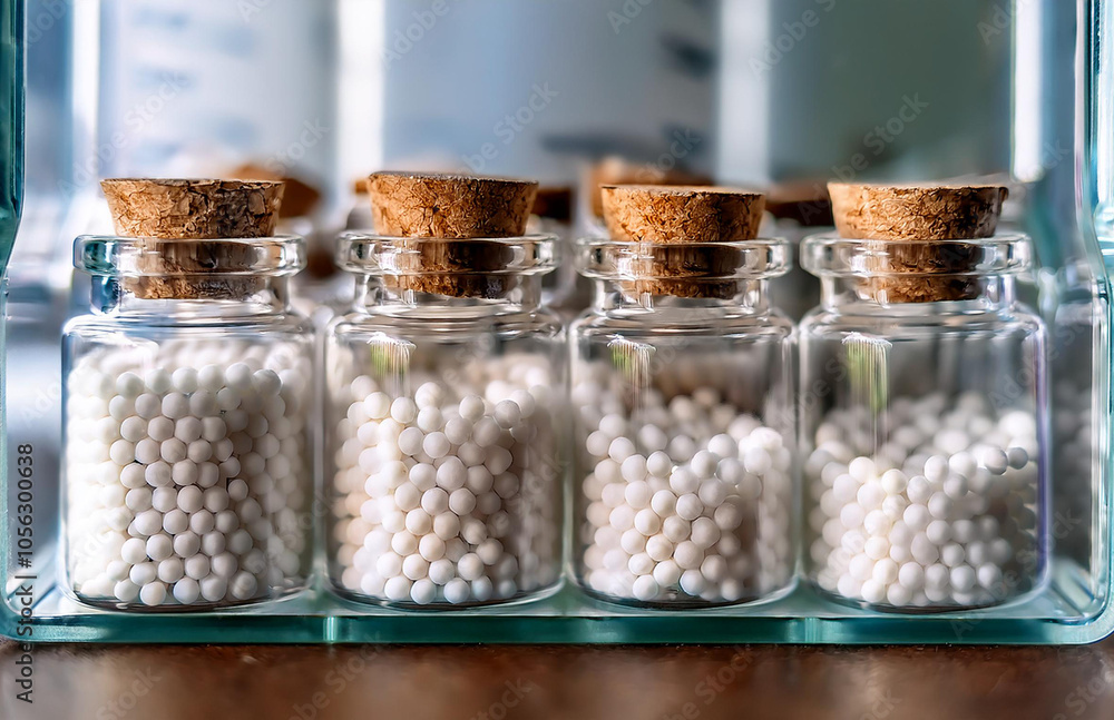 Small glass jars white homeopathy pellets. A close-up of small, round, white homeopathy pellets contained within a small, transparent glass jars isolated pure white background. homeopathy pellets jar Small glass jars white homeopathy pellets. A close-up of small, round, white homeopathy pellets contained within a small, transparent glass jars isolated pure white background. homeopathy pellets jar