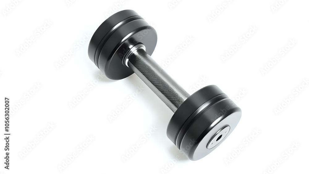 Dumbbell on White Background Dumbbell on White Background