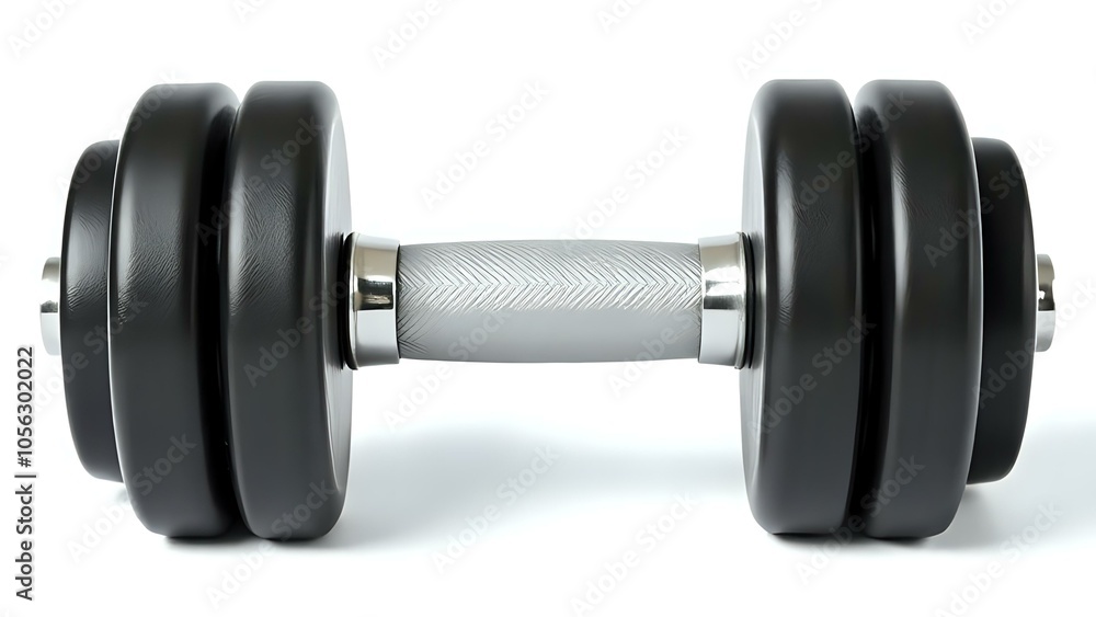 Dumbbell on White Background Dumbbell on White Background
