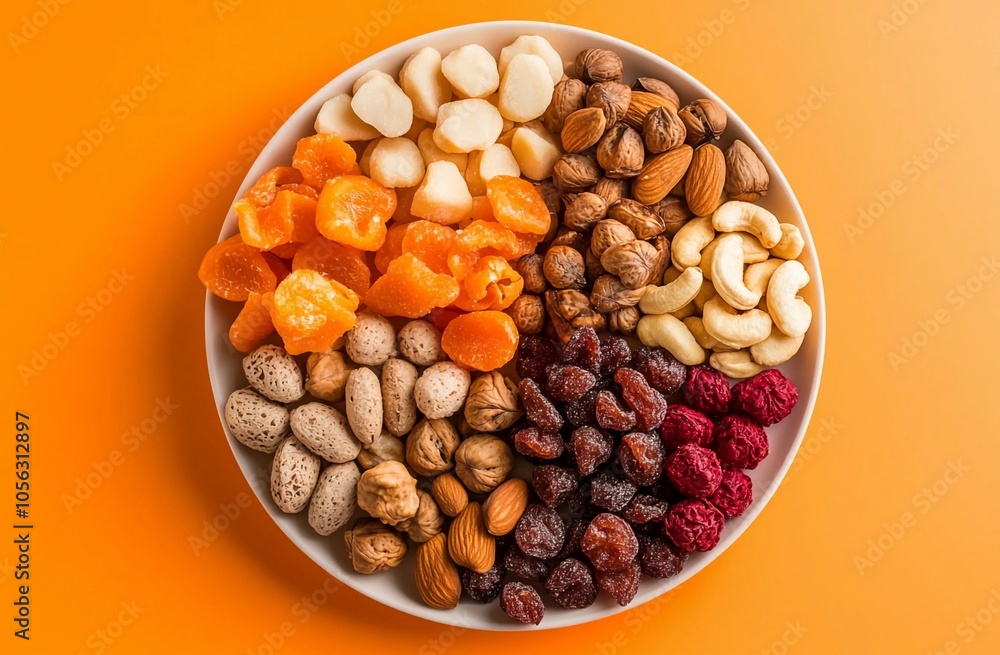 Diwali, Deepavali. Hindu festival of lights. Loy Krathong. Bowl of nuts and susofruits on bright background. Template with copy space for greeting card, banner, poster for Indian holidays, photo. Diwali, Deepavali. Hindu festival of lights. Loy Krathong. Bowl of nuts and susofruits on bright background. Template with copy space for greeting card, banner, poster for Indian holidays, photo.