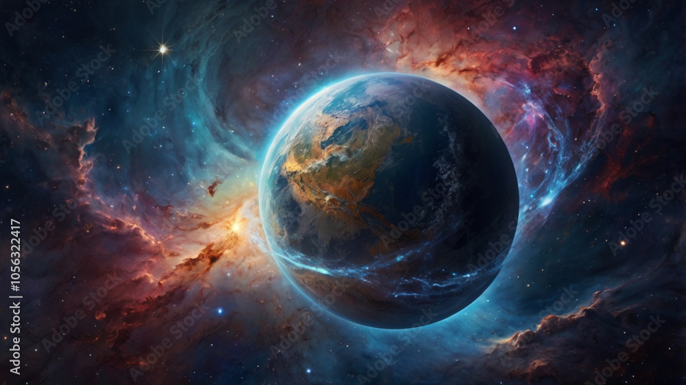 A planet with a thin atmosphere, experiencing regular meteor showers that create breathtaking light displays while posing constant danger to inhabitants. A planet with a thin atmosphere, experiencing regular meteor showers that create breathtaking light displays while posing constant danger to inhabitants.