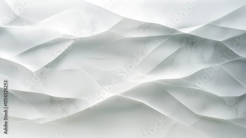 Soft White Abstract Wave Pattern Background