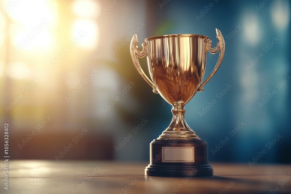 Cup or trophy. Winning concept. Selective focus background Cup or trophy. Winning concept. Selective focus background