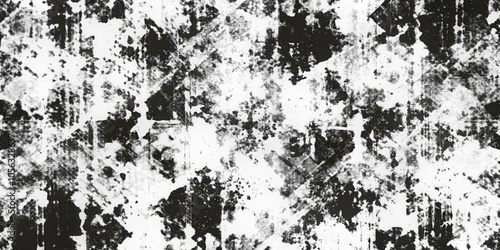 Wallpaper Mural Abstract black and white texture with random patterns and brush strokes for design, background, and art Torontodigital.ca