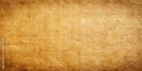 A Textured Background of Aged and Weathered Corrugated Cardboard with Horizontal Lines and Subtle Stains