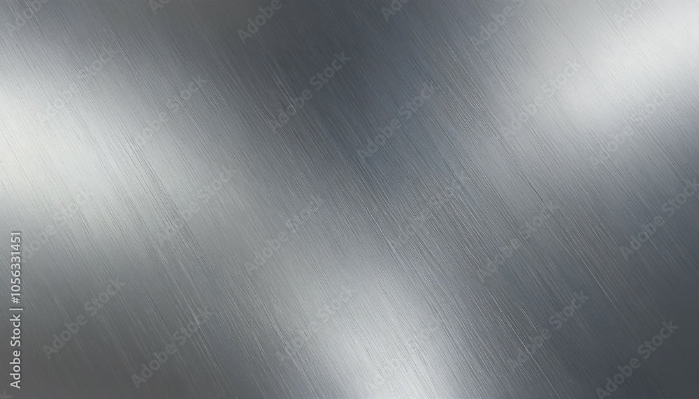 Shiny brushed steel background with subtle parallel brush marks, polished to a mirror-like finish that catches and scatters light Shiny brushed steel background with subtle parallel brush marks, polished to a mirror-like finish that catches and scatters light
