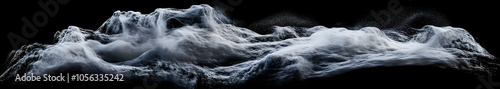 A digital representation of ethereal clouds or mist, creating a sense of movement and depth.