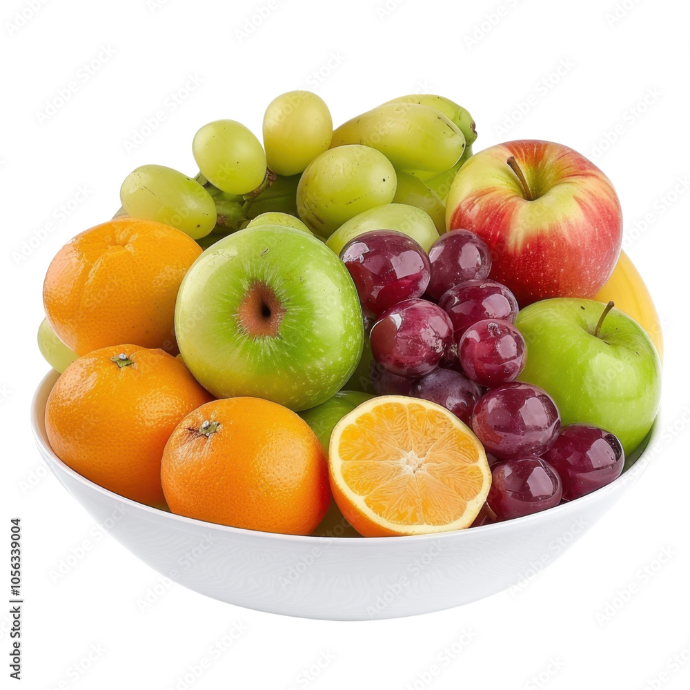 Fresh and Colorful Fruit Bowl Displaying Variety Fresh and Colorful Fruit Bowl Displaying Variety