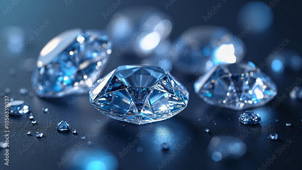 diamonds on blue background diamonds on blue background
