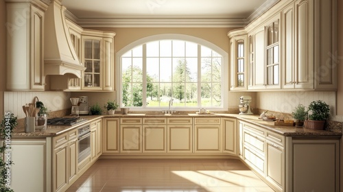Elegant Modern Kitchen with Bright Natural Light