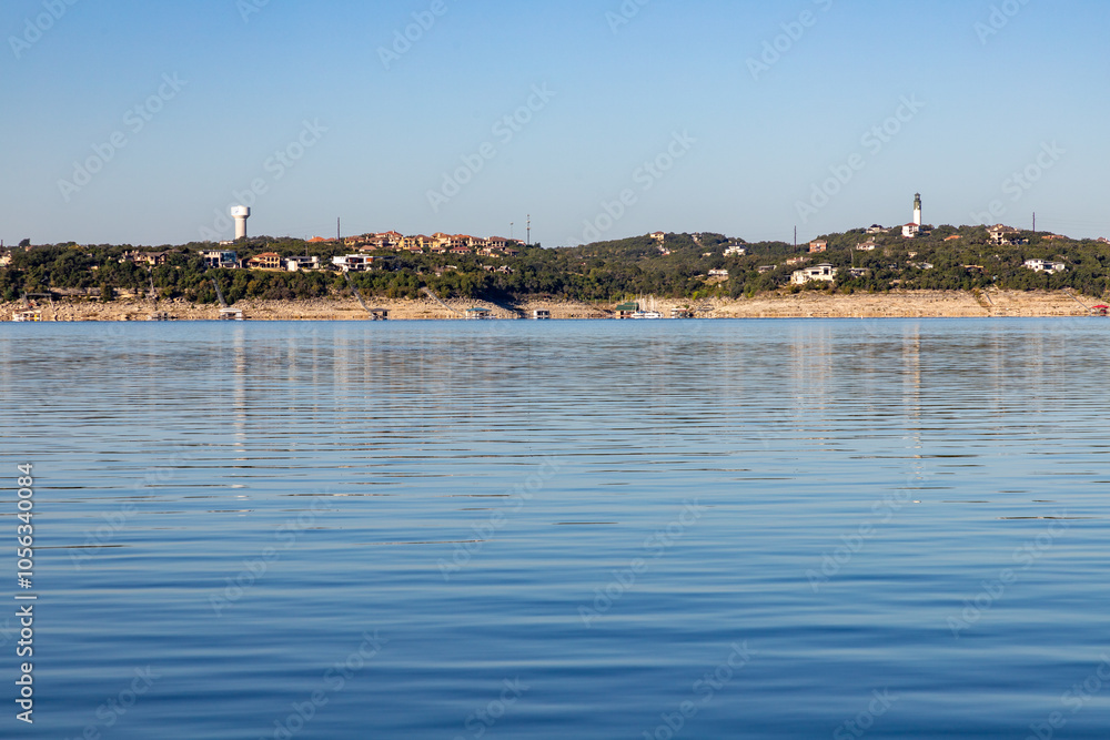 Fototapeta premium Houses around Colorado river