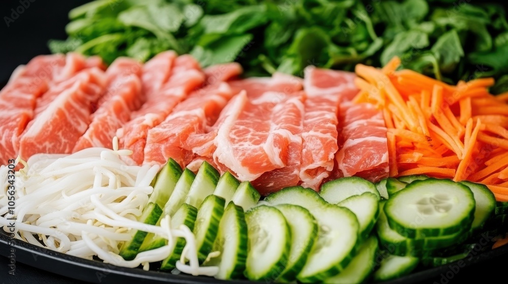 Fresh Ingredients for Grilled Pork Dish Fresh Ingredients for Grilled Pork Dish