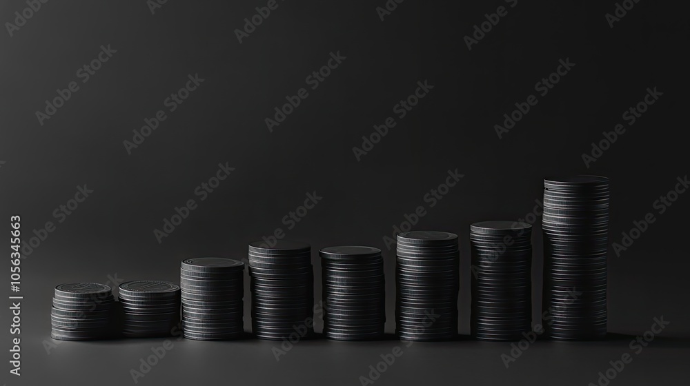 Gold Coins That Show Business Investment Growth, Generative AI Gold Coins That Show Business Investment Growth, Generative AI
