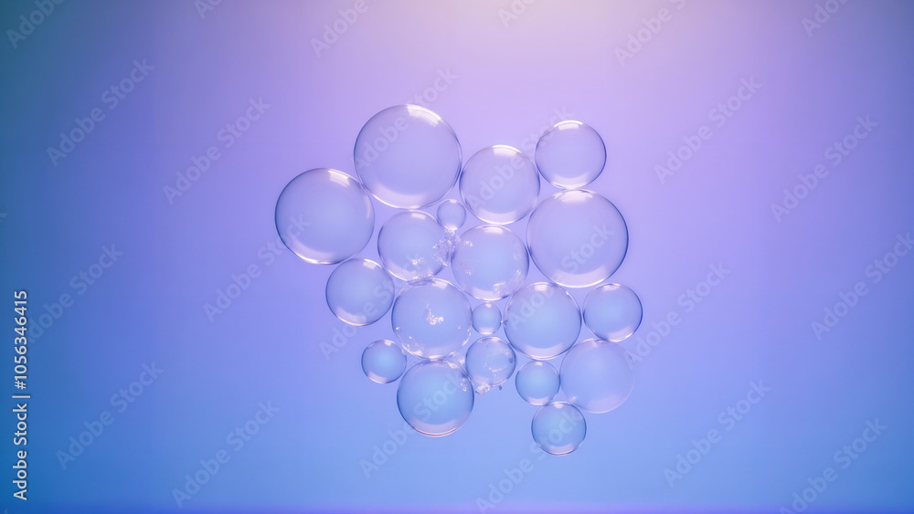 Cluster of Soap Bubbles with Reflections of Light Showcasing Transparency and Color Spectrum in Stunning Detail Cluster of Soap Bubbles with Reflections of Light Showcasing Transparency and Color Spectrum in Stunning Detail