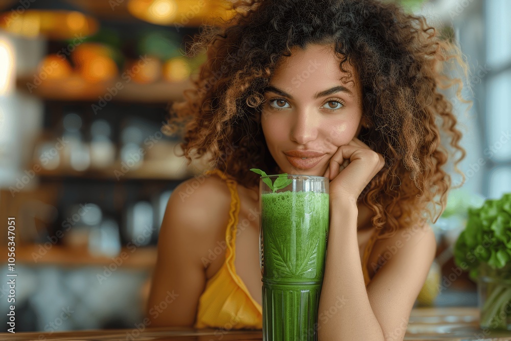 Healthy Green Smoothie with Chia Seeds and Mint - Fresh Vegan Drink for Weight Loss Healthy Green Smoothie with Chia Seeds and Mint - Fresh Vegan Drink for Weight Loss