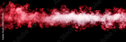 Dark Red Smoke with Black Background for Horror Themes