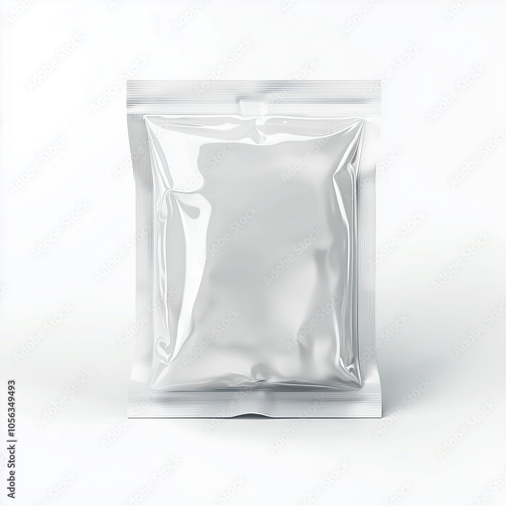 Mockup of Vacuum Packaging with Thick Plastic Wrap, Transparent Isolated on White Background Mockup of Vacuum Packaging with Thick Plastic Wrap, Transparent Isolated on White Background