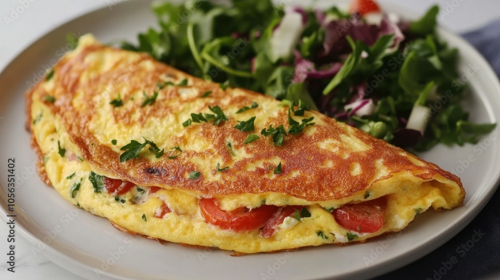 Delicious Thick Omelette with Mixed Vegetables Delicious Thick Omelette with Mixed Vegetables