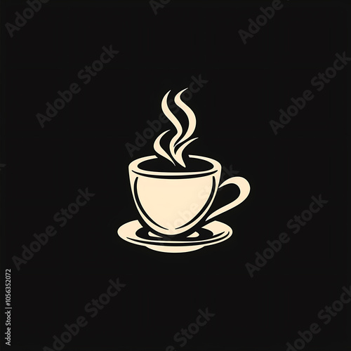 Coffee Cup Logo Illustration for a Cafe or Coffee Shop