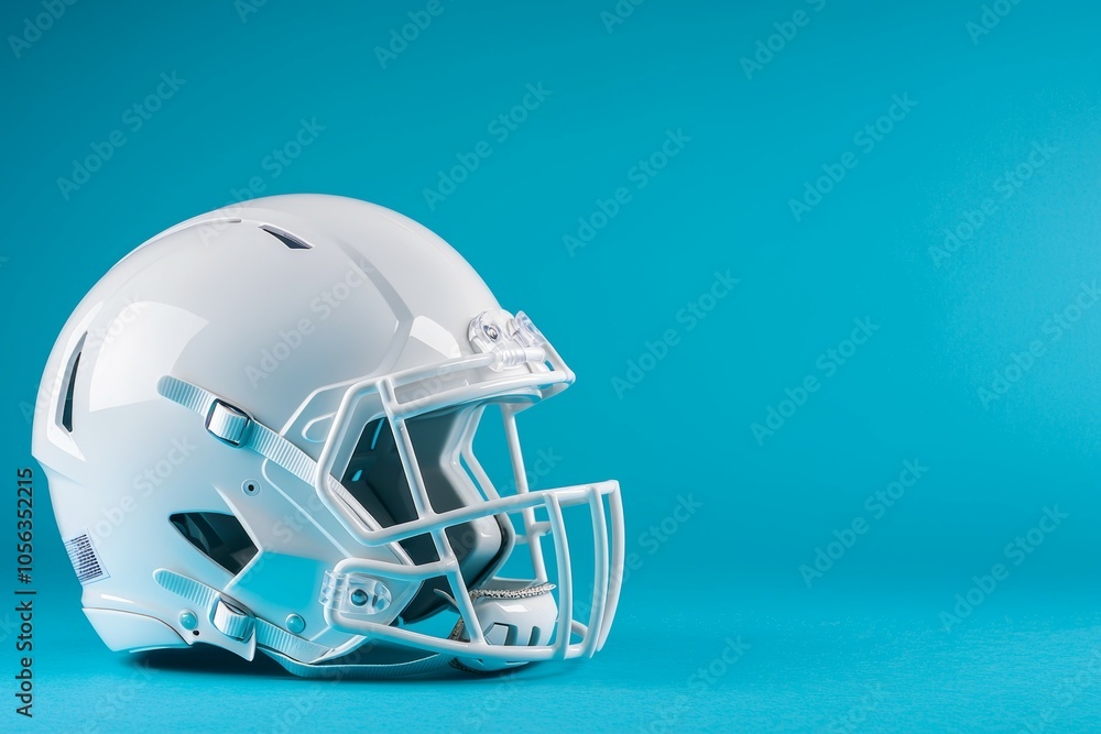 American football helmet. Backdrop with selective focus and copy space for text American football helmet. Backdrop with selective focus and copy space for text