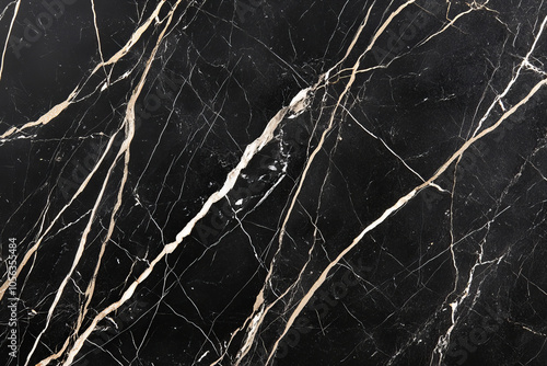 Black and Gold Marble Texture Background with Luxury Stone Veins in Natural Pattern – High-Resolution Geometric Abstract Art for Elegant Design