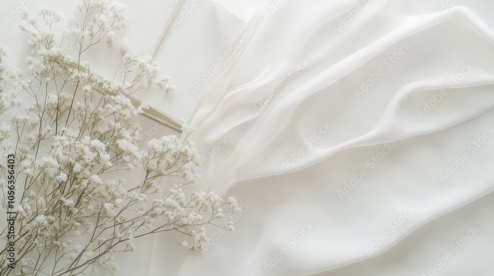 Artistic white backdrop with a focus on a book page, emphasizing the significance of reading material and the beauty of publication in a clean setting