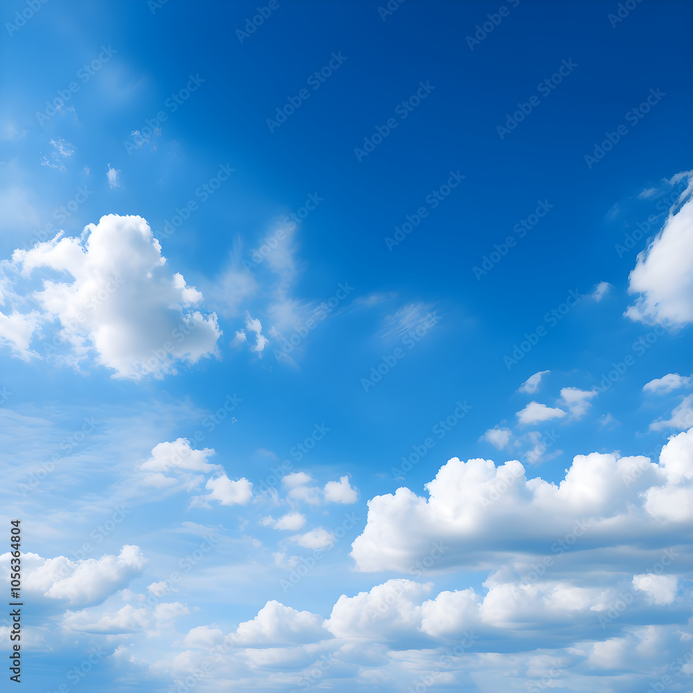 blue sky with clouds