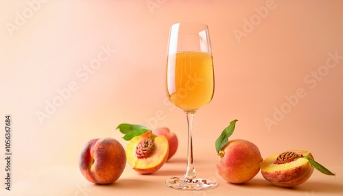 Peaches & bubbly delight