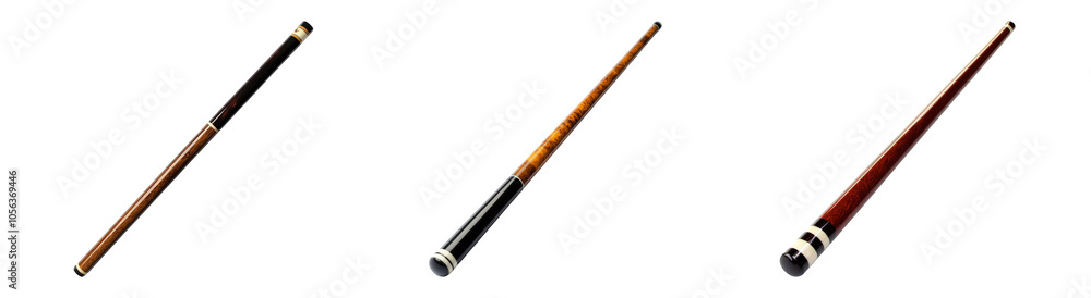 Elegant Wooden Stick Collection with Transparent Background Elegant Wooden Stick Collection with Transparent Background